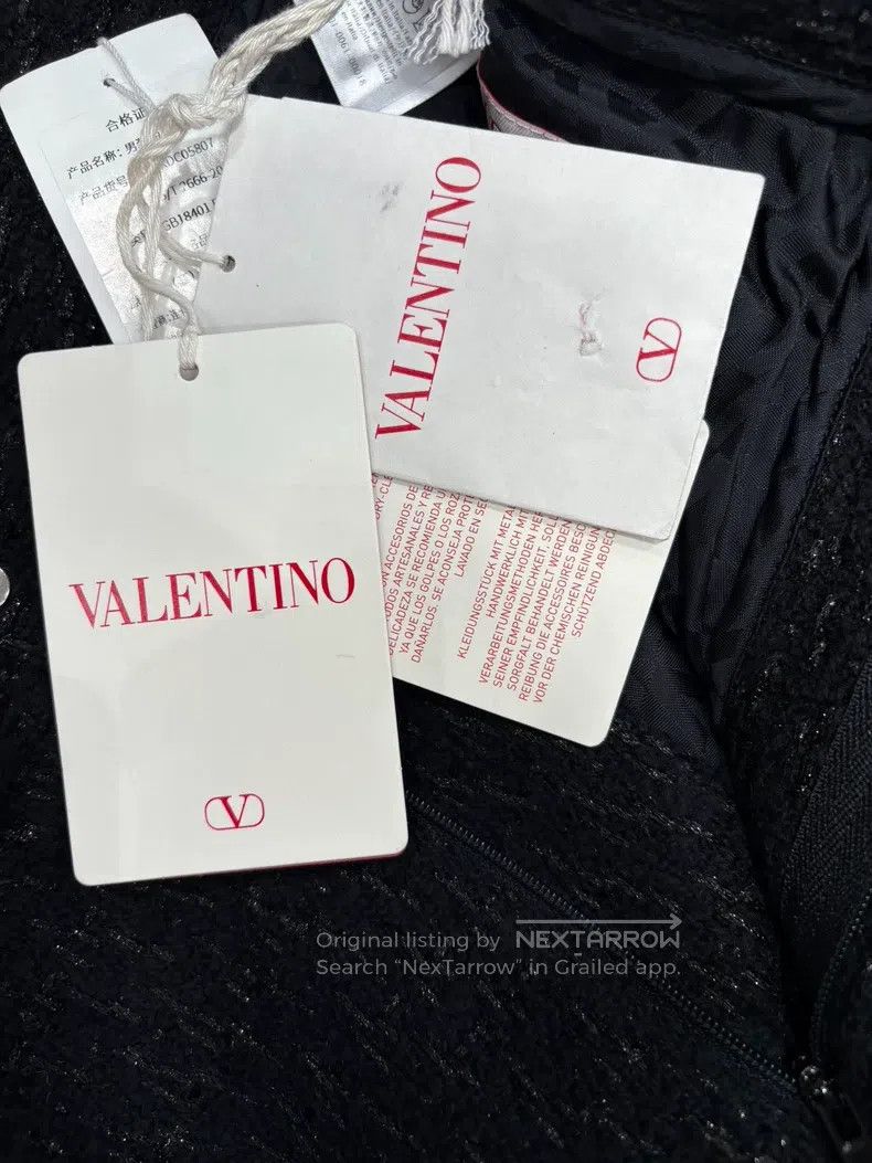 Valentino Valentino Men's Xiangfeng Black Braided Bright Thread Shor Size US 32 / EU 48 - 9 Thumbnail