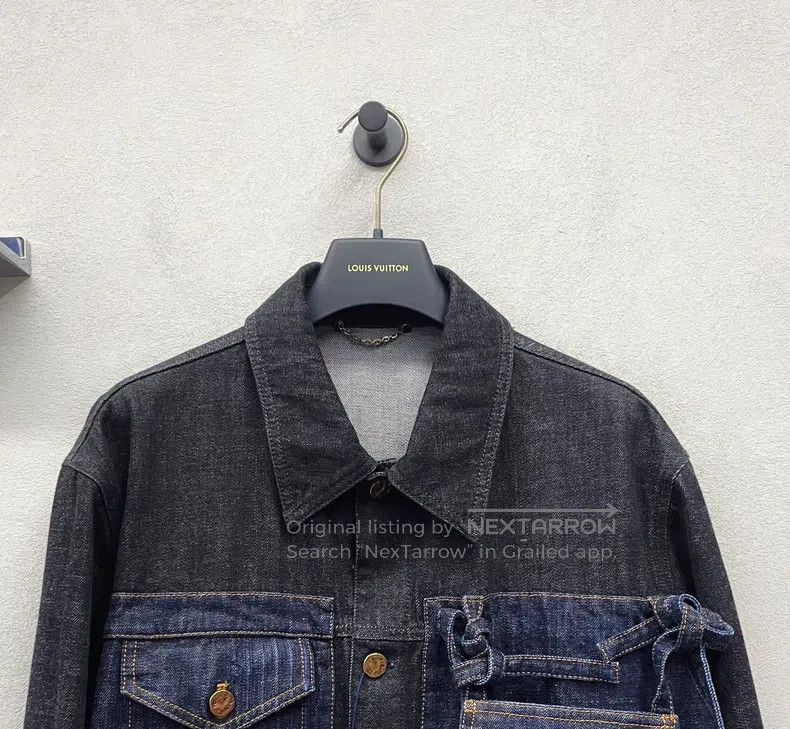 Louis Vuitton Bow-tie color-block denim jacket