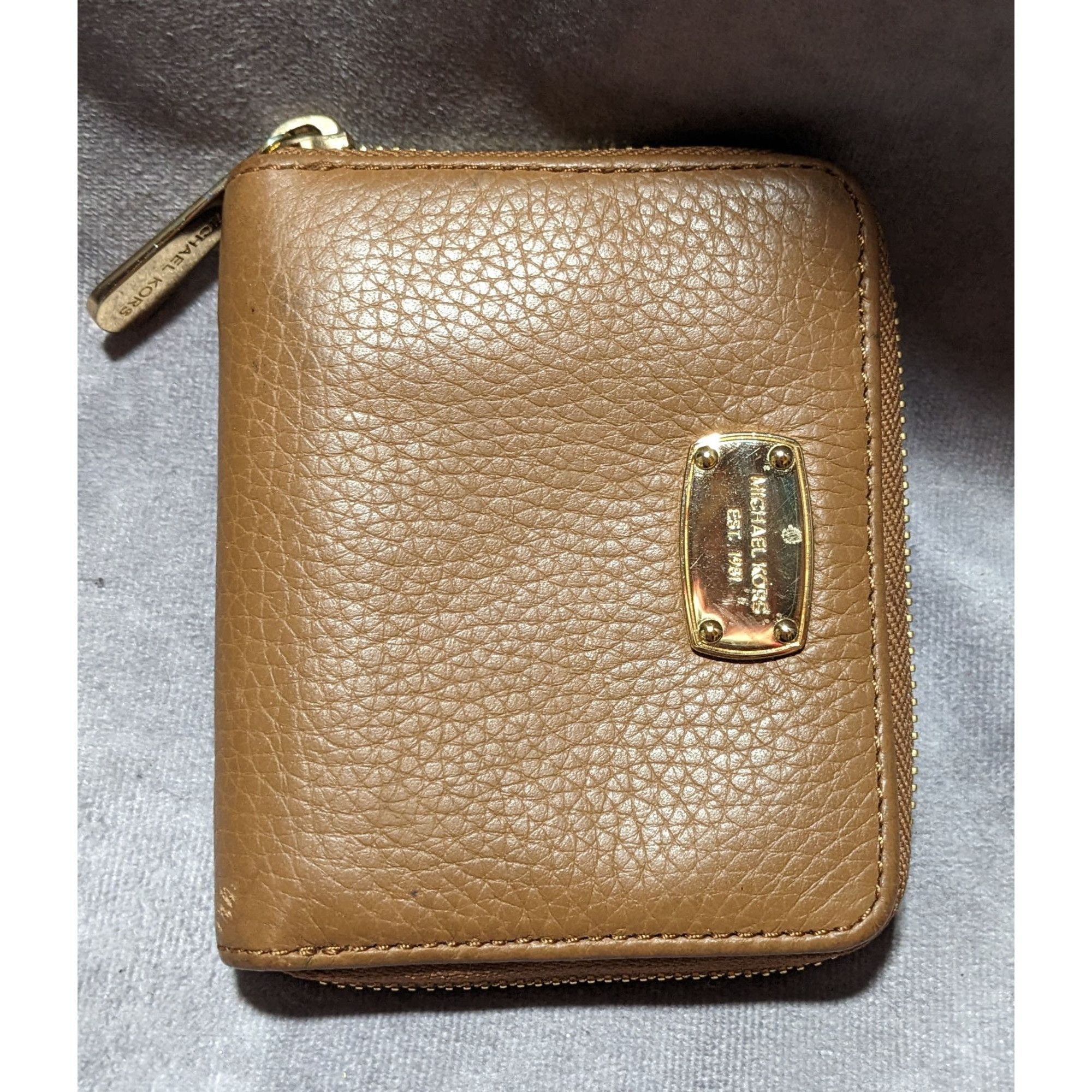Michael Kors Michael Kors Brown Pebbled Leather Wallet Size ONE SIZE - 8 Thumbnail