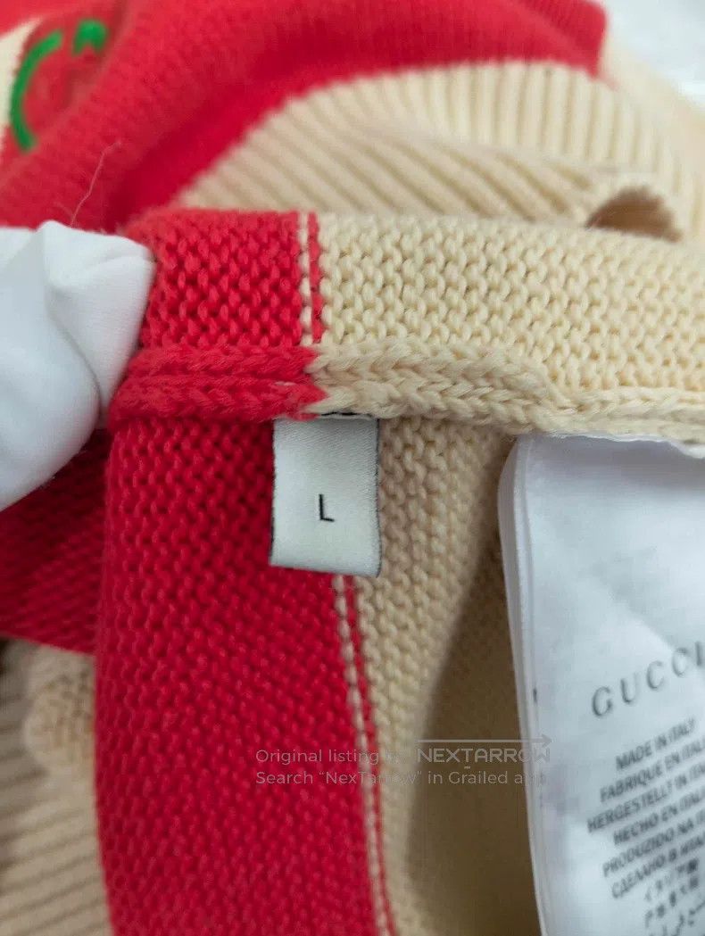 Gucci Gucci Striped contrast colour polo collar sweater Size US L / EU 52-54 / 3 - 5 Thumbnail