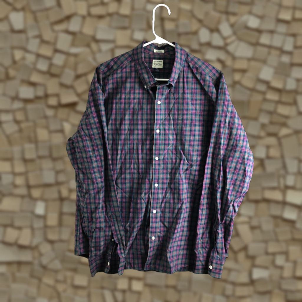 J.Crew J.Crew Shirt XL Mens Blue Plaid Long Sleeve Button-Down Collar Shirt Size US XL / EU 56 / 4 - 1 Thumbnail