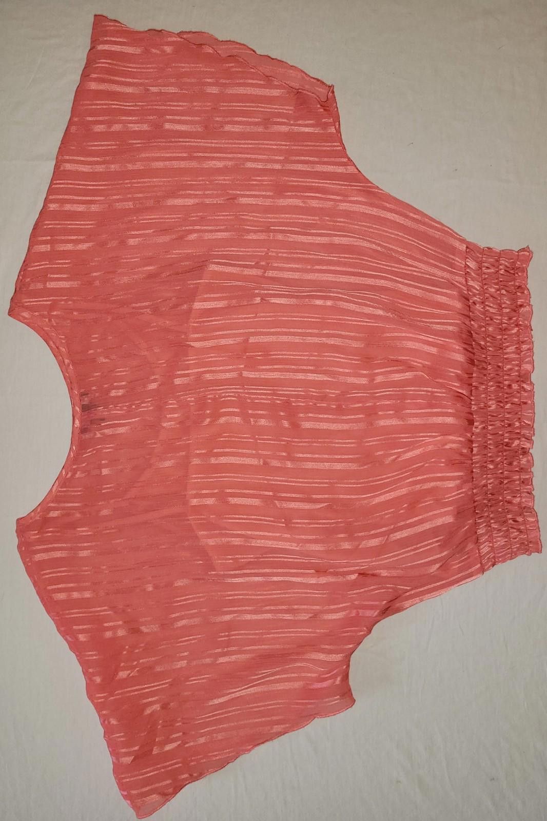 Designer BCX women's large salmon blouse Size L / US 10 / IT 46 - 6 Thumbnail