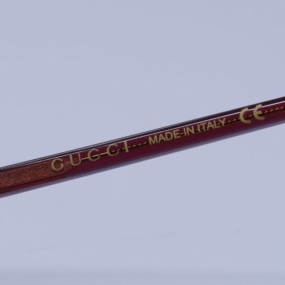 Gucci Gucci GG0550O 007 Eyeglasses Burgundy Gradient 53mm Frame Size ONE SIZE - 9 Thumbnail