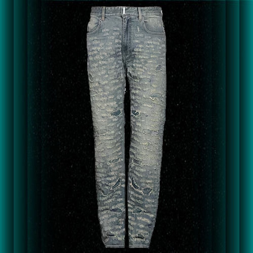 Image of Givenchy Ooy1O0124 Denim Pants In Blue, Men's (Size 31)