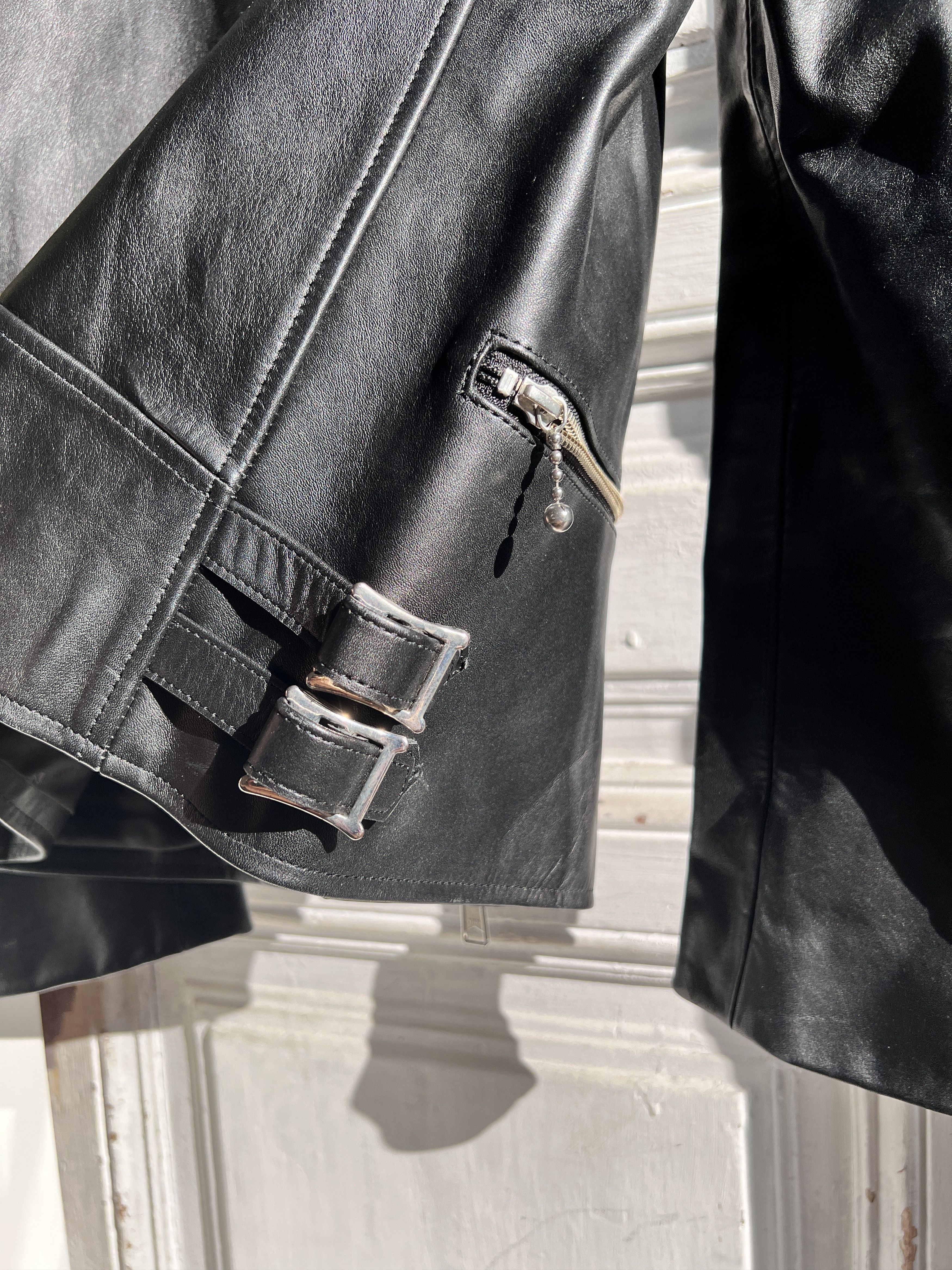 ジャケット・アウター JOHN LAWRENCE SULLIVAN leather jacket JOHNLAWRENCESULLIVAN - 【残り一点】Lambskin Riders Jacket