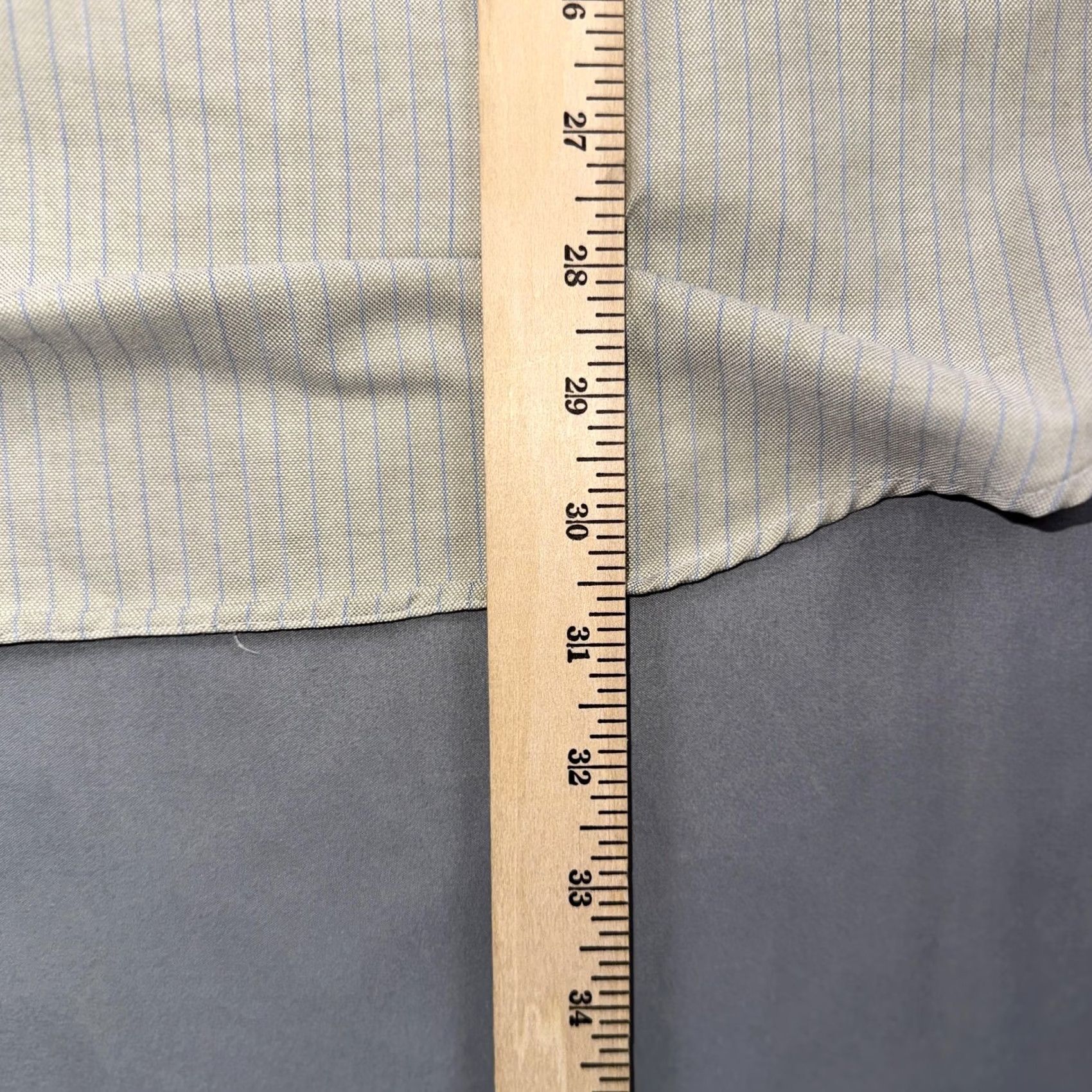 Vintage VINTAGE L.L. Bean Shirt Mens Medium Beige Stripe Button Front Long Sleeve Casual Size US M / EU 48-50 / 2 - 7 Thumbnail