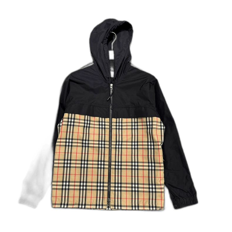 Burberry burberry check hooded jacket in black beige Size US S / EU 44-46 / 1 - 1 Thumbnail
