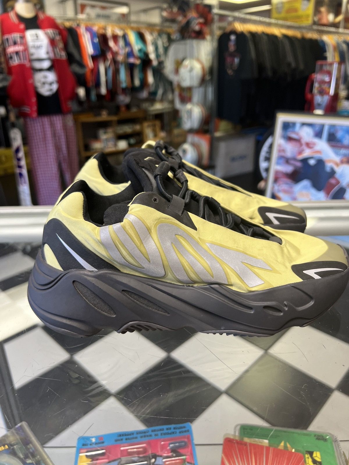 image of Adidas Yeezy Boost 700 Mnvn Resin Size 5.5 Shoes in Green, Men's