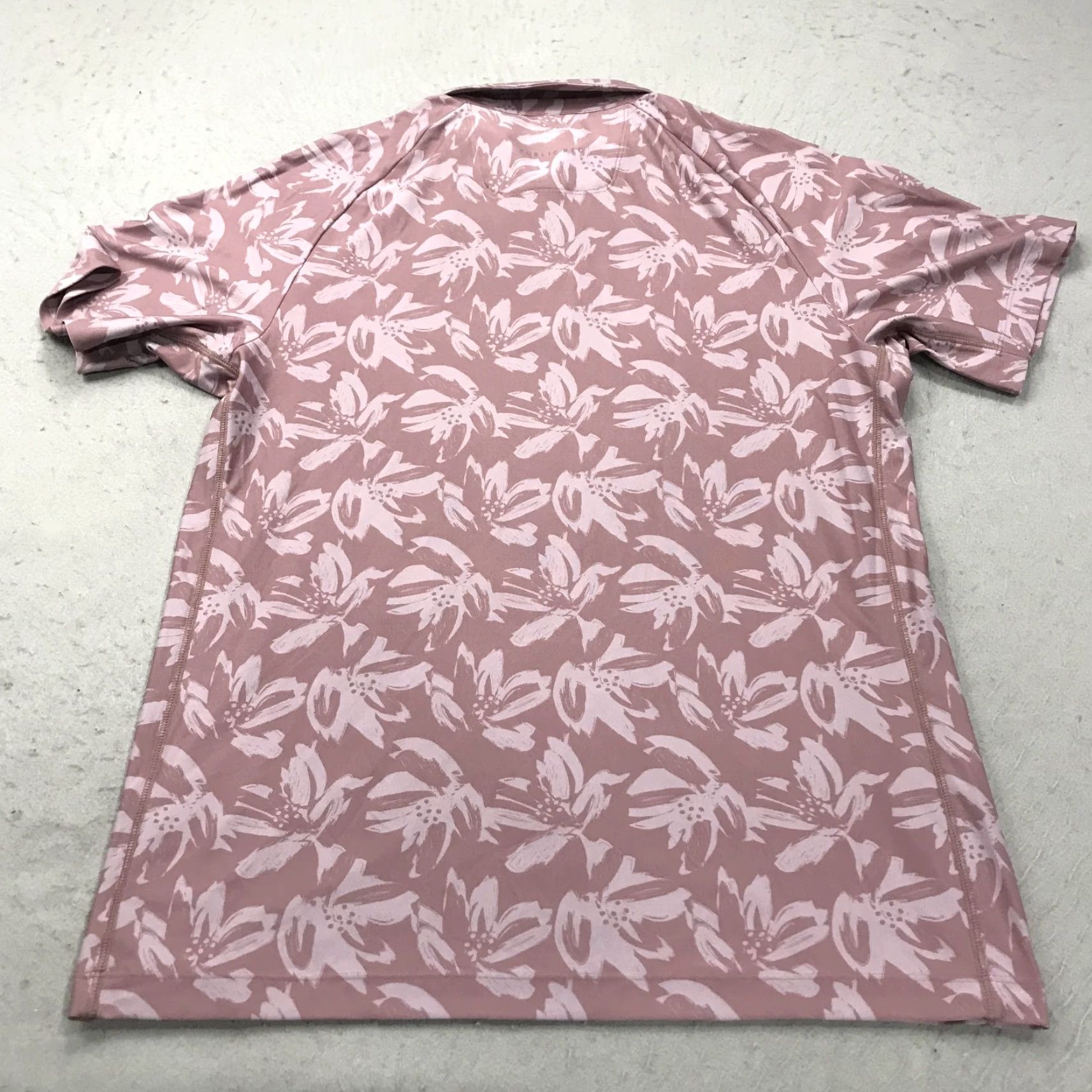 Vintage Public Rec Polo Shirt Mens M Pink Floral Stretch Short Sleeve Casual Polo Size US M / EU 48-50 / 2 - 7 Thumbnail