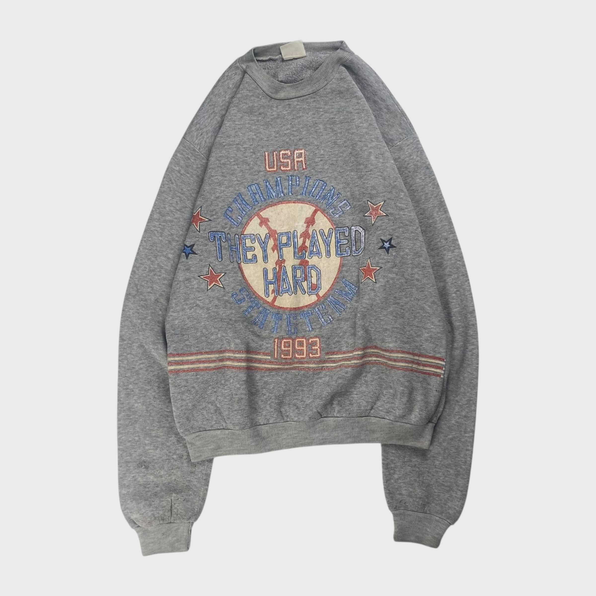 Vintage unknown 90s Sweatshirt Gray Size S Size US S / EU 44-46 / 1 - 1 Thumbnail