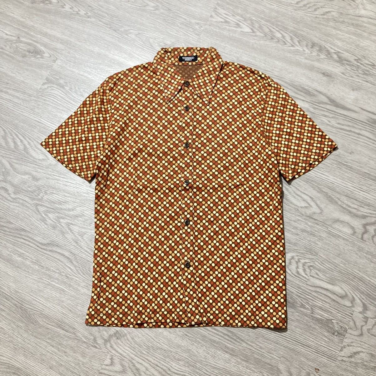 Tornado Mart 2000s Tornado Mart Japan Polkadot Motif Button Up Shirt Size US M / EU 48-50 / 2 - 1 Thumbnail