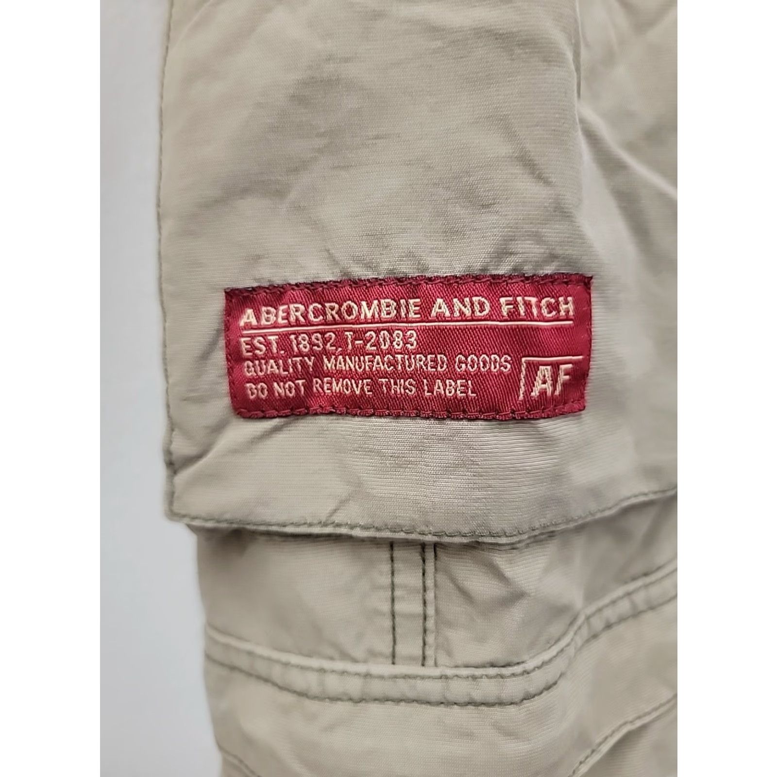 Abercrombie & Fitch VINTAGE Abercrombie & Fitch Cargo Utility Pants Mens S Khaki Cargo Mens Small 34x31 Size US 29 - 2 Thumbnail