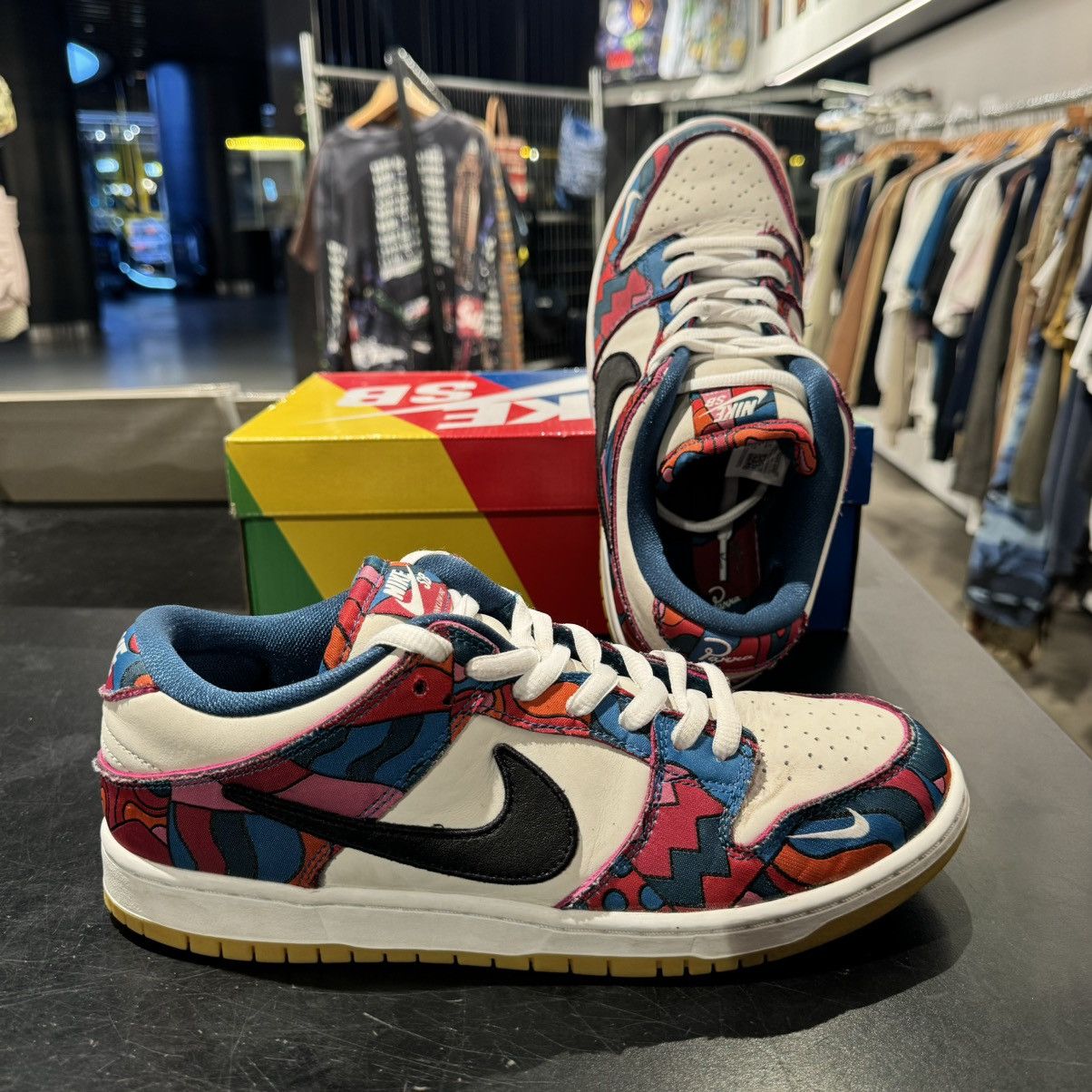 Nike Nike SB Dunk Low Parra Size US 10.5 / EU 43-44 - 3 Thumbnail