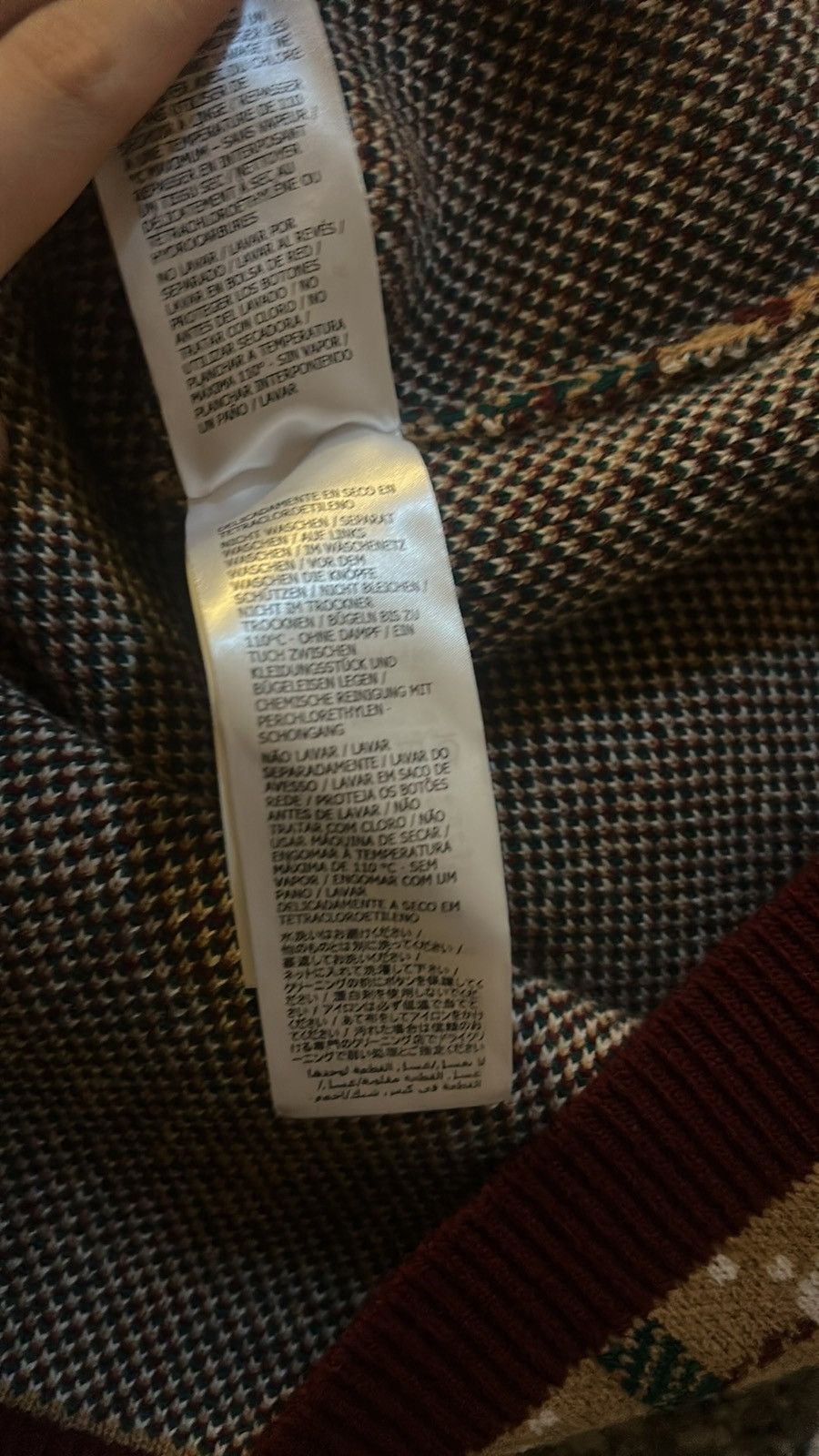Gucci Gucci Monogram Checked Wool Intarsia Dress size XXL Size XXL / US 16-18 / IT 52-54 - 10 Thumbnail