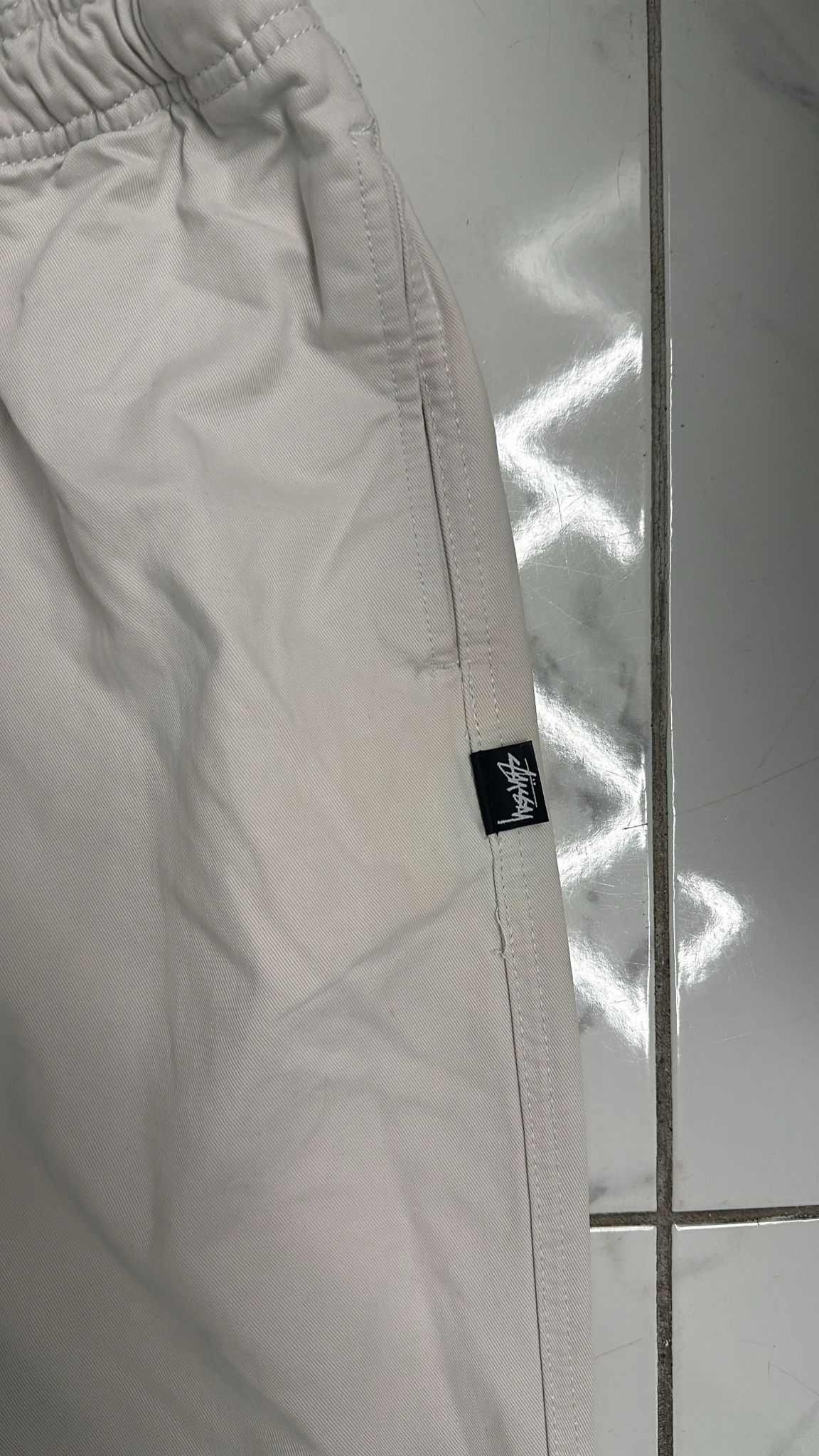 Stussy × Vintage Stussy Beach Pant Brushed Cotton White Size XLarge Size US 36 / EU 52 - 4 Thumbnail