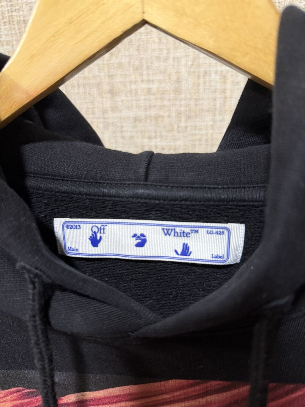 Off-White OFF WHITE CARAVAGGIO PAINTING BLACK HOODIE Size US S / EU 44-46 / 1 - 8 Thumbnail