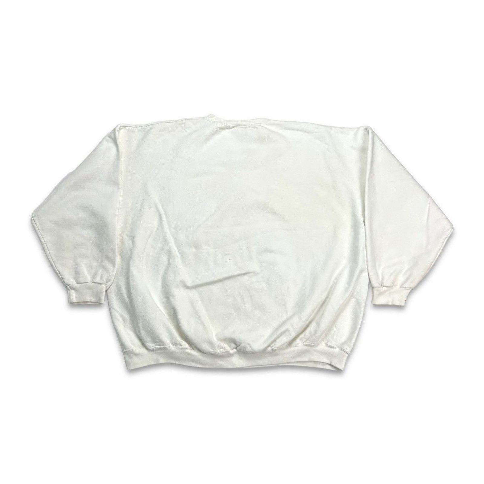 Hanes × Vintage Vintage Hanes Blank Sweatshirt 90s Ultimate Cotton Pullover Size US XXL / EU 58 / 5 - 5 Thumbnail