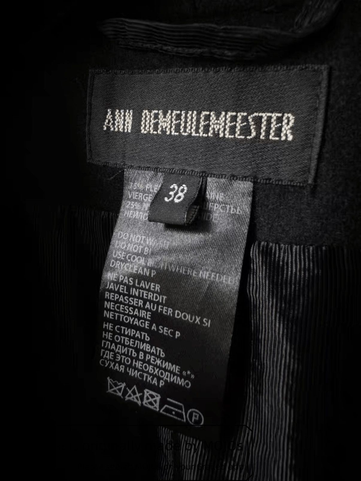 Ann Demeulemeester Ann Demeulemeester Sleeveless Wool Jacket mojos110118 Size US S / EU 44-46 / 1 - 3 Thumbnail