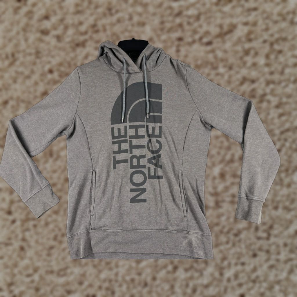 The North Face The North Face Hoodie Mens Medium Gray Long Sleeve Pocket Pullover Jersey Solid Logo Birthday? Size M / US 6-8 / IT 42-44 - 1 Thumbnail