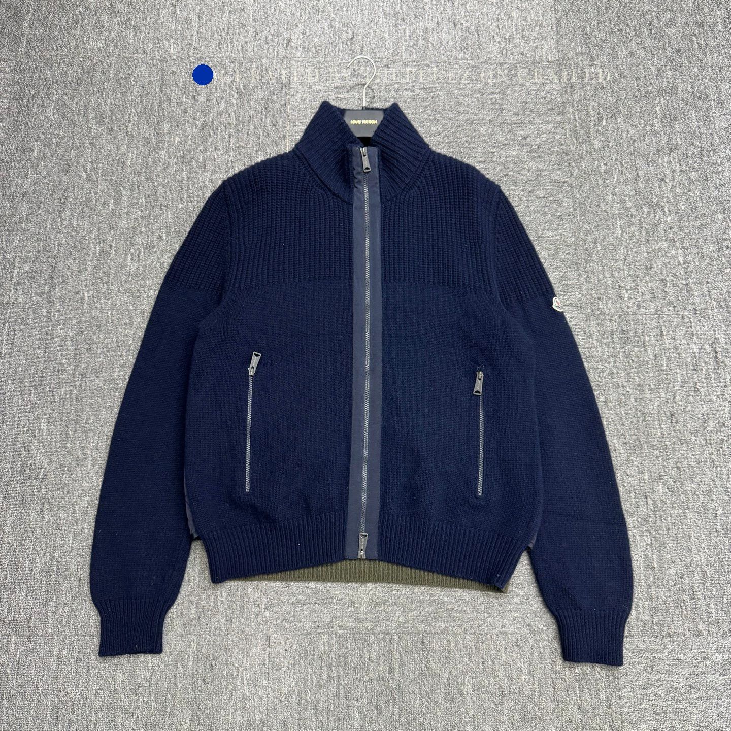 Moncler Color Blocked Knit Zip Jacket in Multi Size US XXL / EU 58 / 5 - 1 Thumbnail