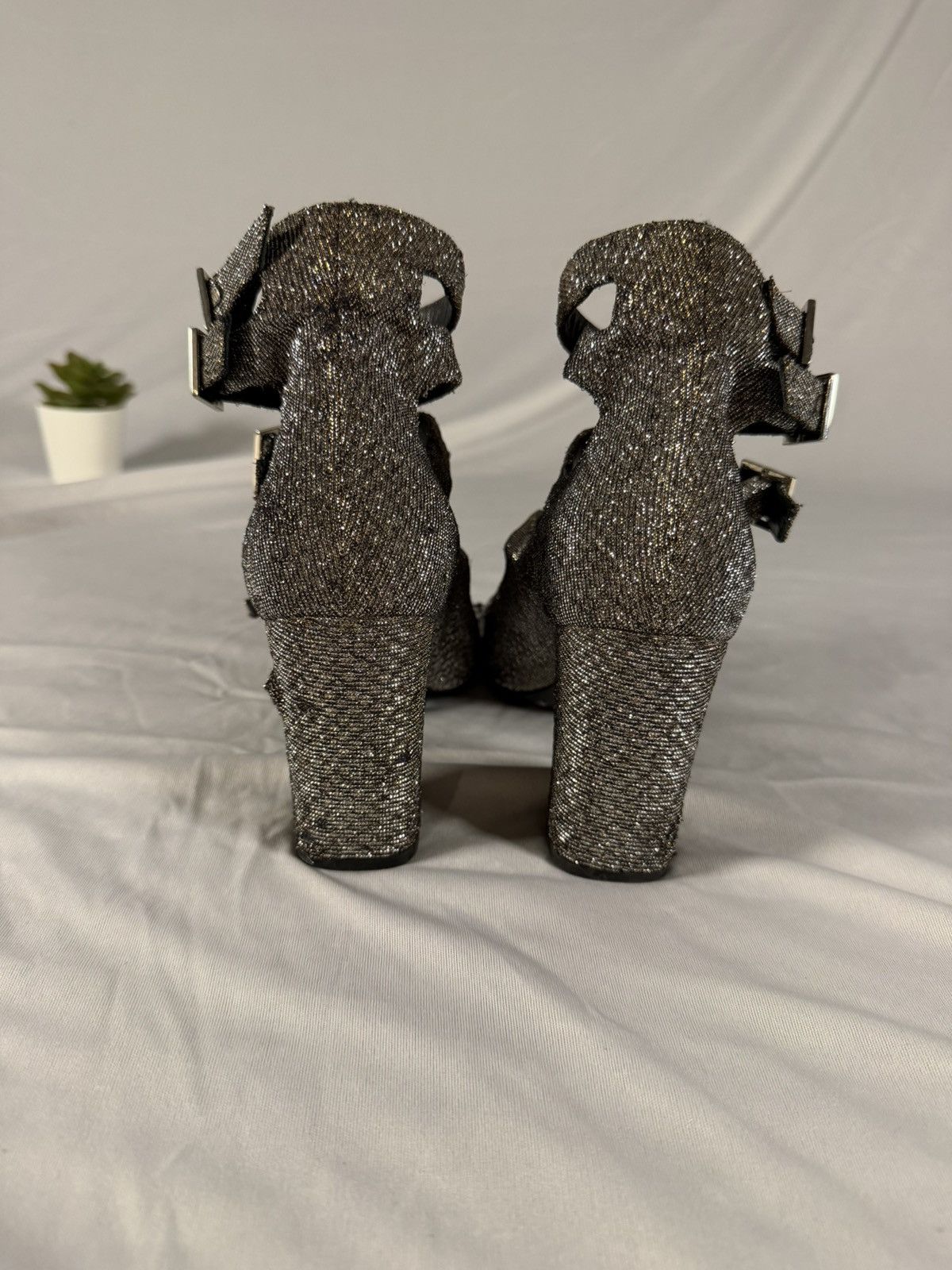 Saint Laurent Paris Saint Laurent Paris Women’s High Heels Disco Sparkle Size 36 Size US 6 / IT 36 - 4 Thumbnail
