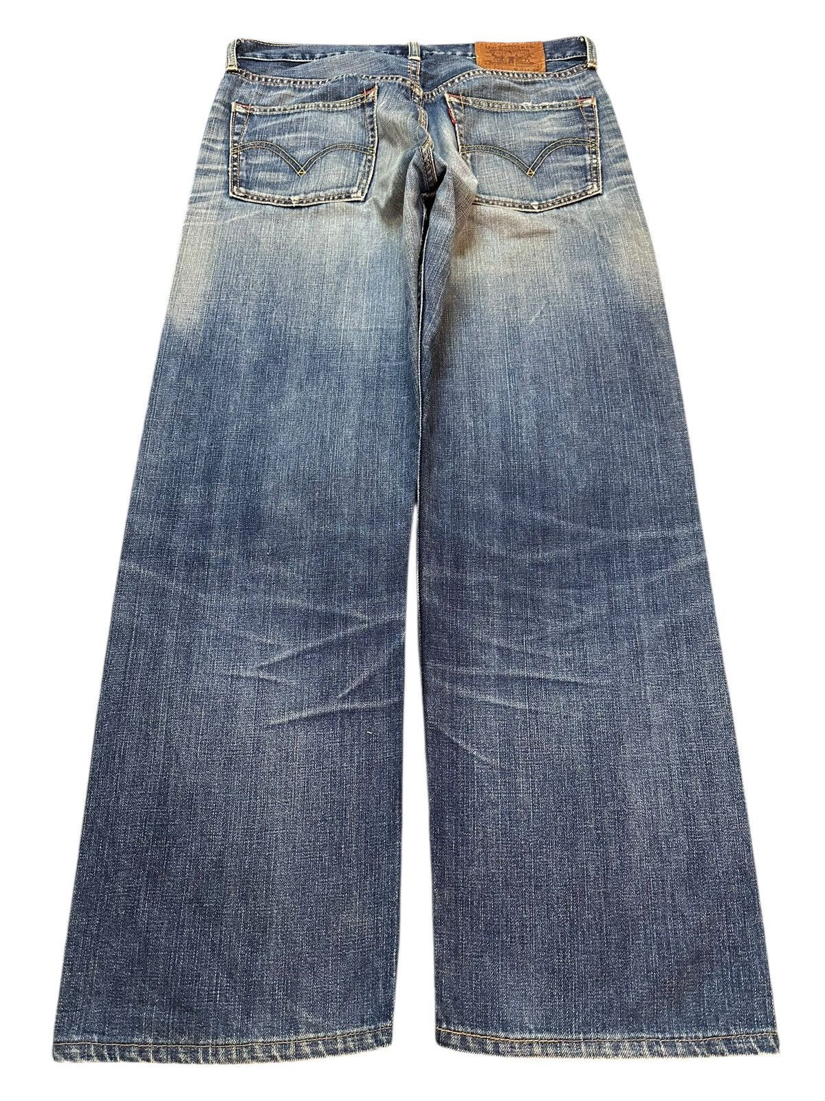 Levi's Vintage 90s Levis 703 Faded Wash Distress Baggy Jeans Size US 32 / EU 48 - 2 Thumbnail