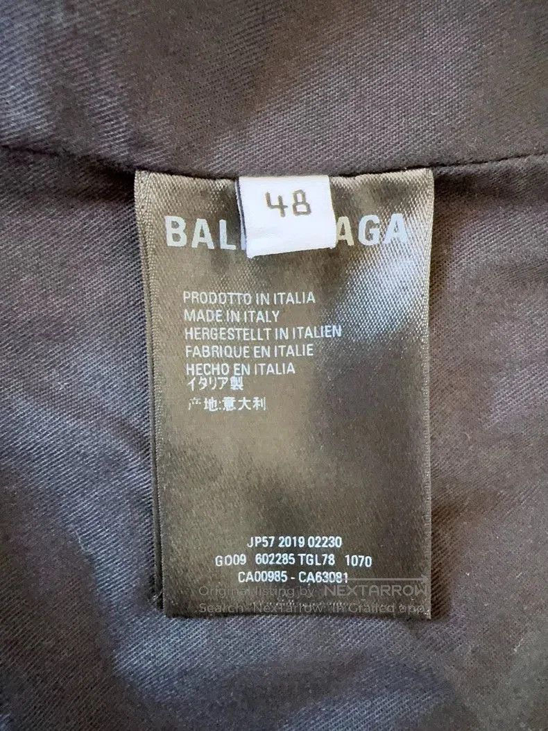 Balenciaga Balenciaga Logo Print Zip Jacket. Size US XL / EU 56 / 4 - 4 Thumbnail