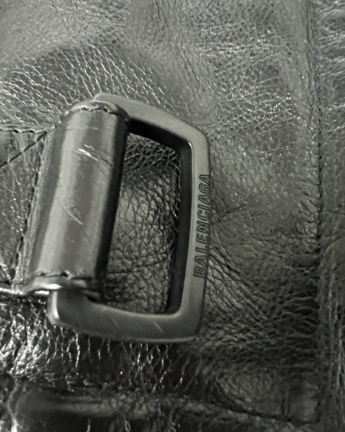 Balenciaga Balenciaga FW19 Grainy Buffalo Leather Biker Jacket Size US S / EU 44-46 / 1 - 6 Thumbnail