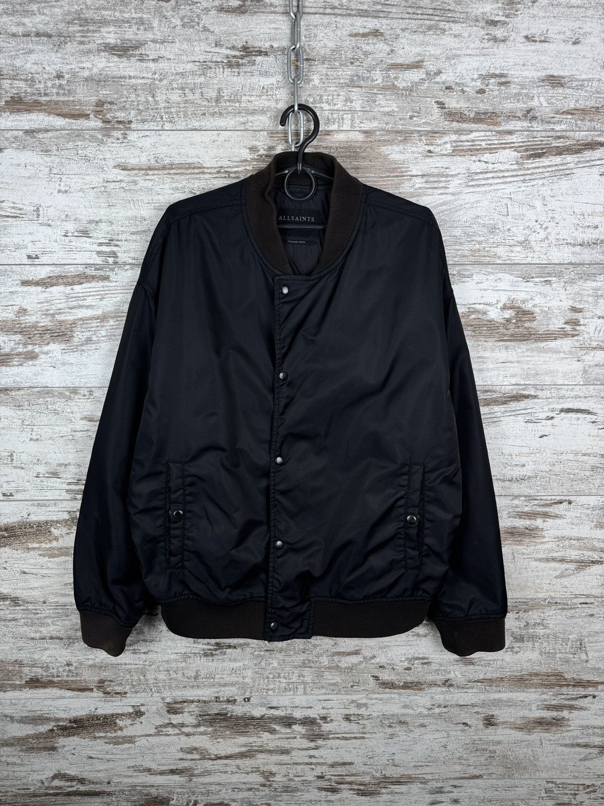 Allsaints Mens Vintage AllSaints kitson bomber nylon jacket Japanese Size US L / EU 52-54 / 3 - 2 Thumbnail