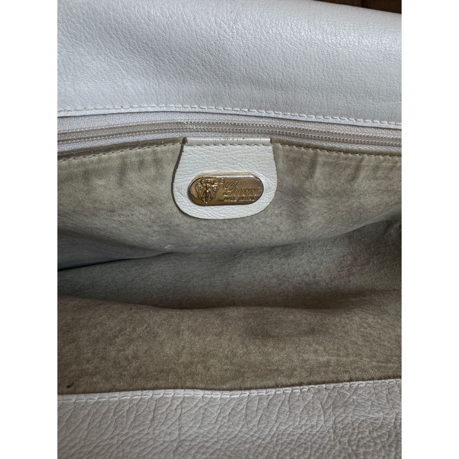 Gucci Gucci White Leather Tote Bag Size ONE SIZE - 3 Thumbnail