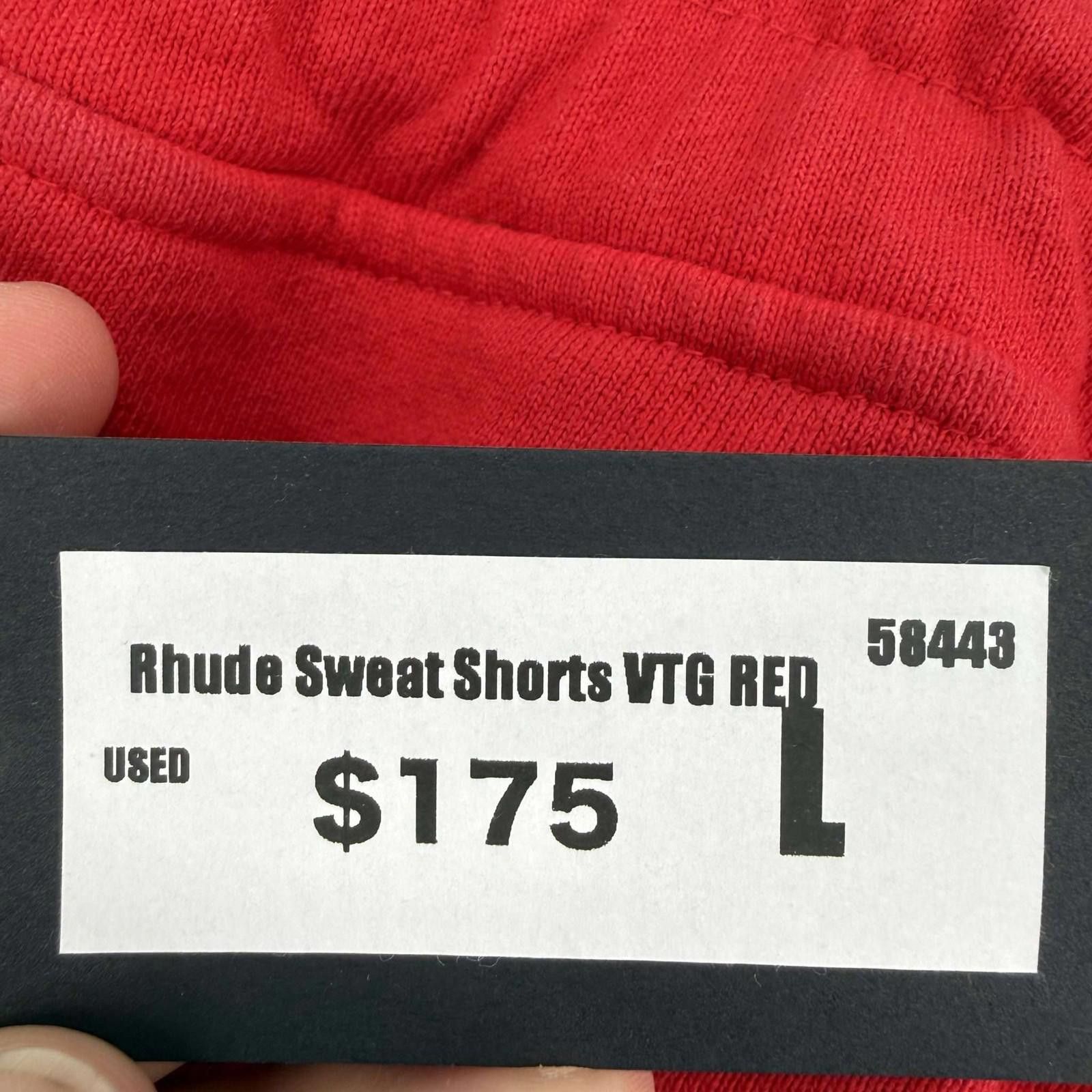 Rhude Rhude Sweat Shorts VTG Red L Size US 34 / EU 50 - 10 Thumbnail