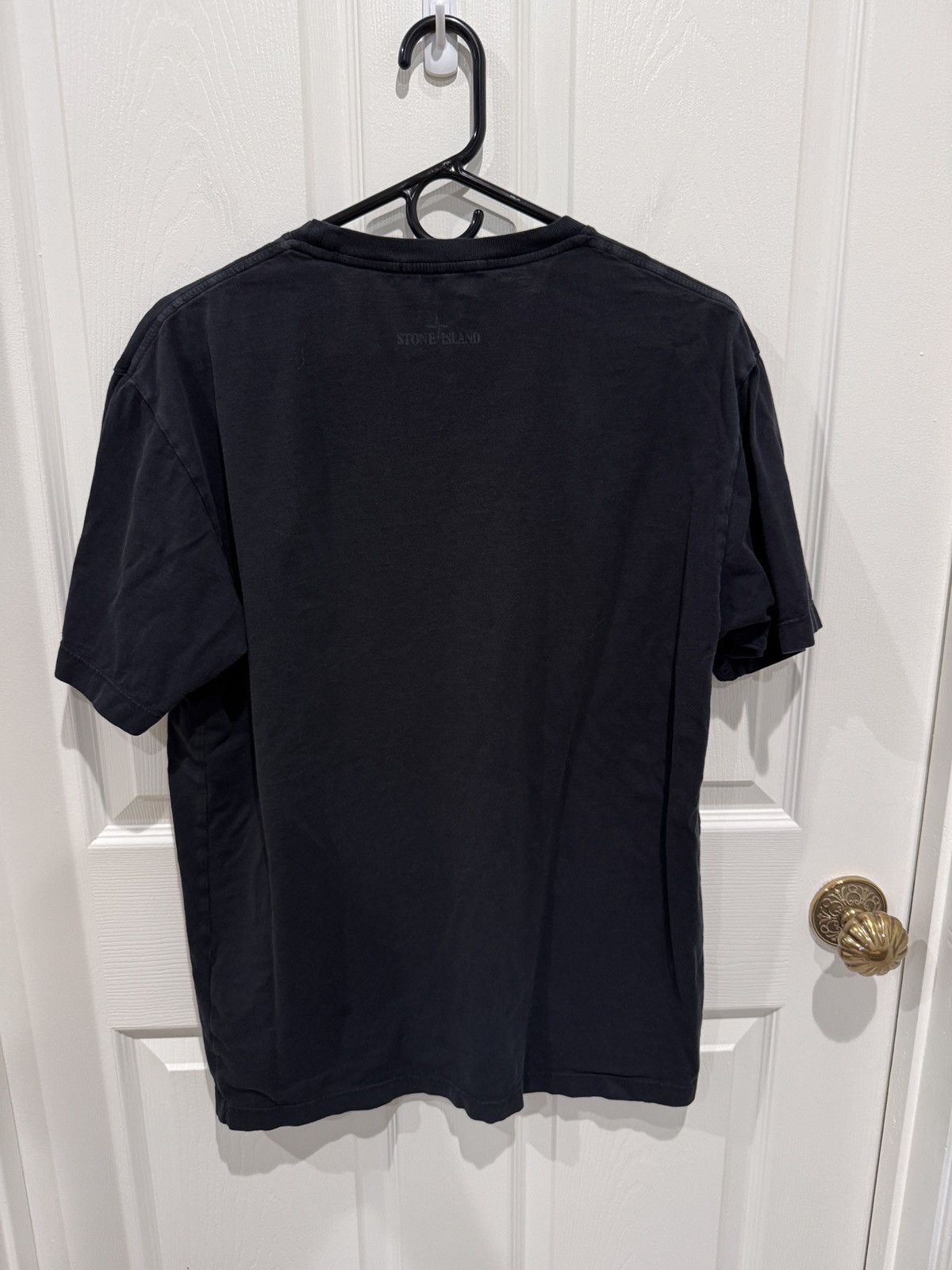 Stone Island Stone Island Reflective Spellout Logo Black Tee T Size L Size US L / EU 52-54 / 3 - 7 Thumbnail