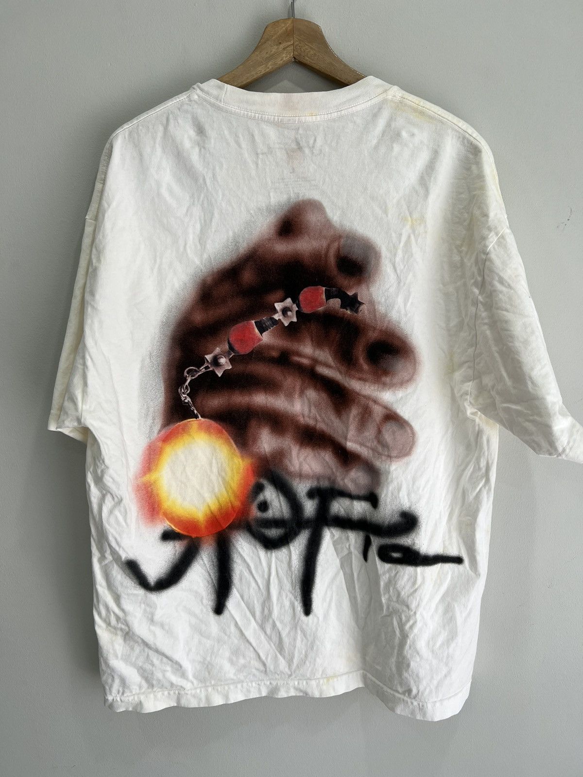 Travis Scott Travis Scott Utopia Tee Shirt stained Size US L / EU 52-54 / 3 - 1 Thumbnail
