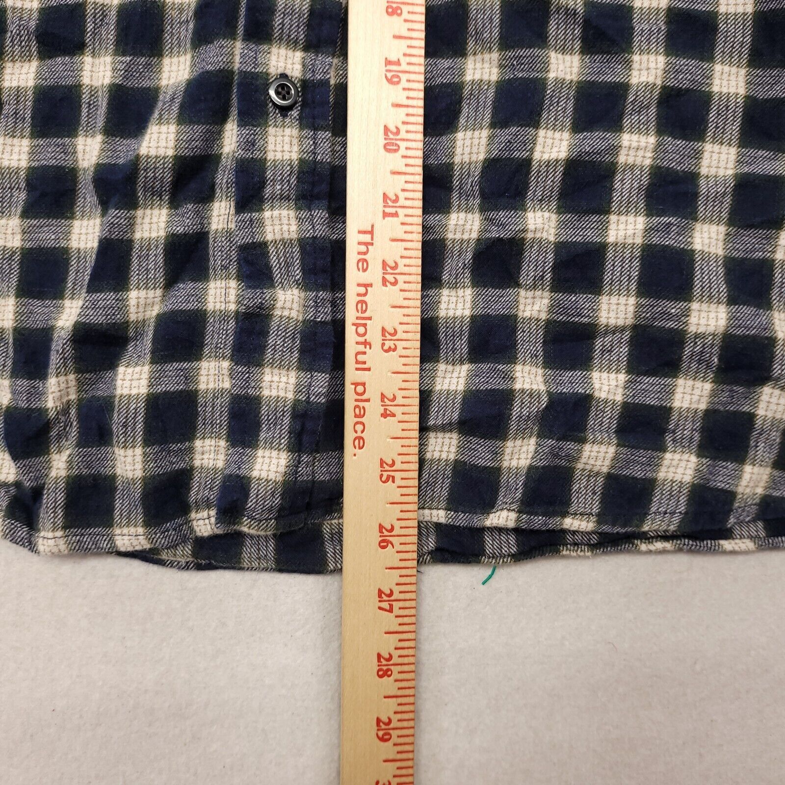 Merona Merona Tartan Flannel Button Up Shirt Mens Size Large L Blue Size US L / EU 52-54 / 3 - 8 Thumbnail