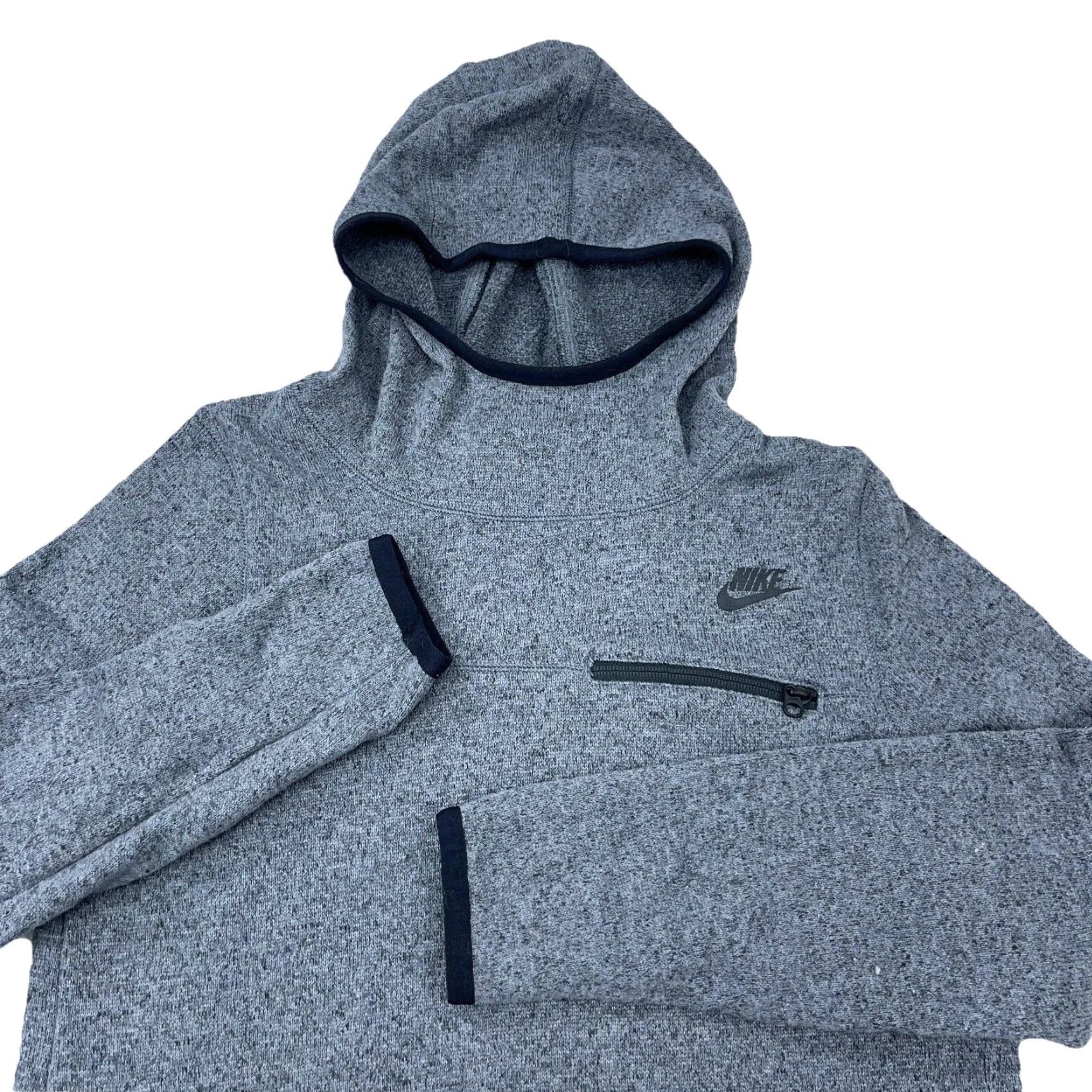 Nike Nike Hoodie Women Medium Gray Pullover Summit Sweatshirt Mock Heather Tech Size M / US 6-8 / IT 42-44 - 2 Thumbnail