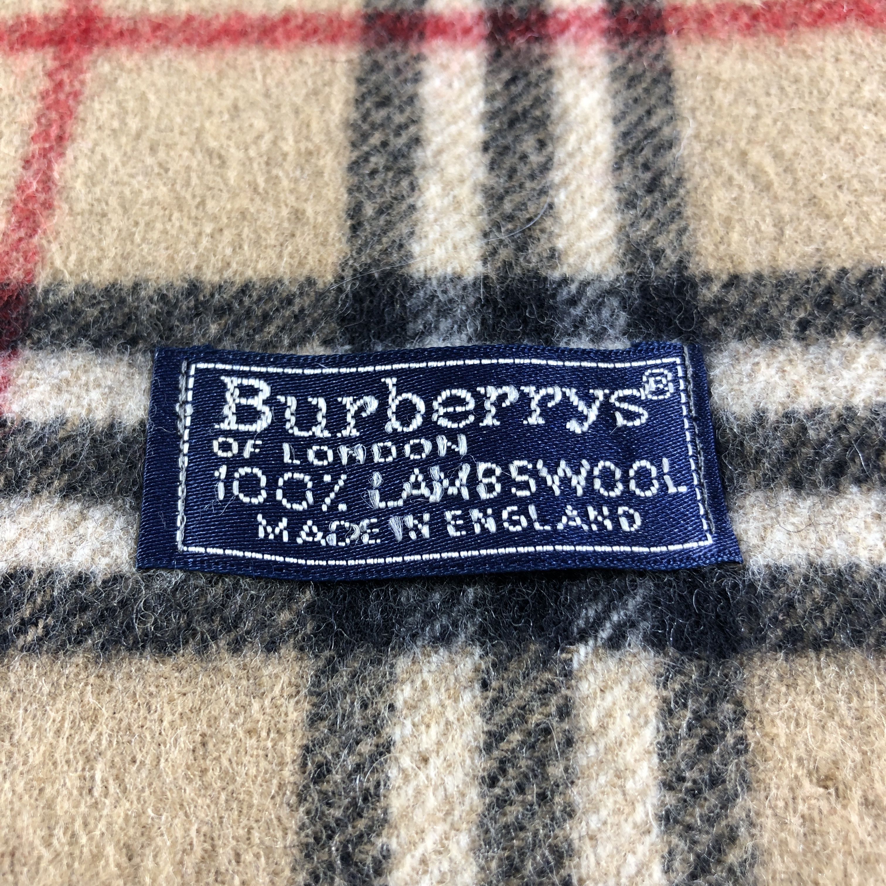 Burberry Burberrys Nova Check Wool Scarf Muffler Neckwear V2662 Size ONE SIZE - 4 Thumbnail