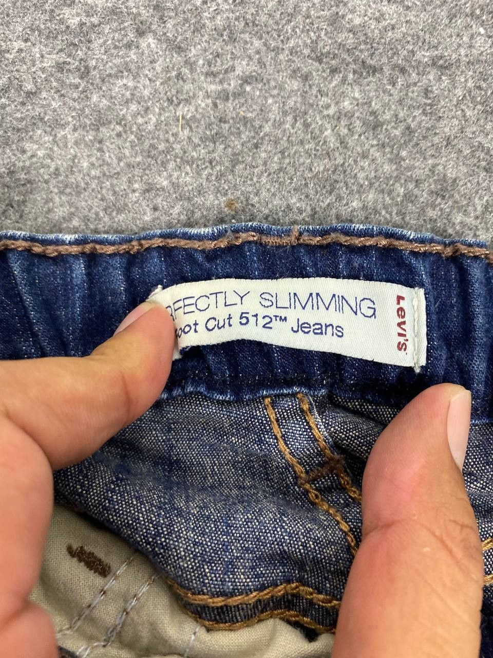 Levi's levis 512 perfectly slimming bootcut distressed denim Size 32" / US 10 / IT 46 - 9 Thumbnail