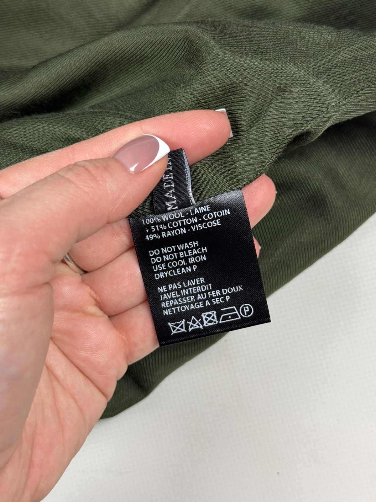 Haider Ackermann BNWT! Haider Ackermann Ladies Wool Pencil Midi Skirt Size 27" / US 4 / IT 40 - 12 Thumbnail