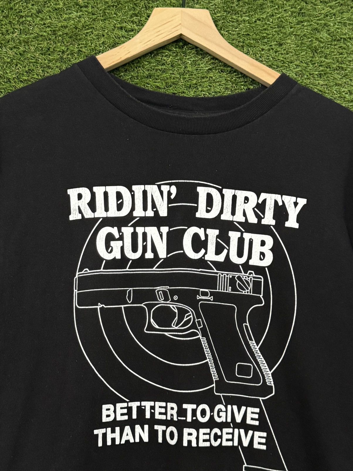 Vintage Ridin Dirty Gun Club Pistol Glock Target Tee Punk Grunge Size US M / EU 48-50 / 2 - 2 Thumbnail