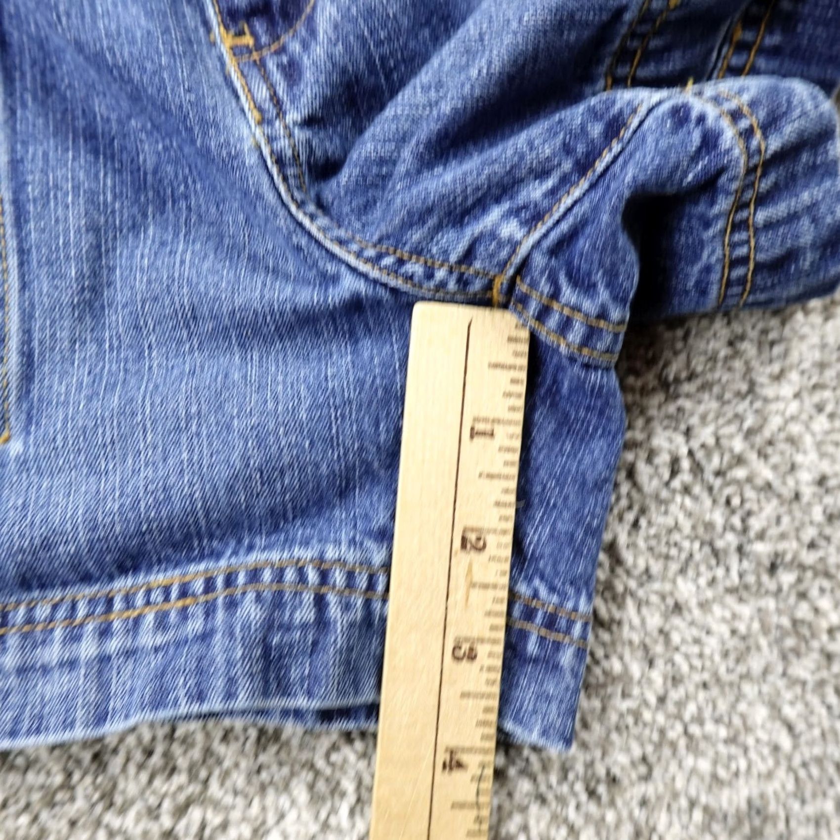 Tommy Hilfiger VINTAGE Tommy Hilfiger Shorts Womens 7 Denim Dark Blue Jorts Mini Micro 00s Y2K Size 28" / US 6 / IT 42 - 3 Thumbnail