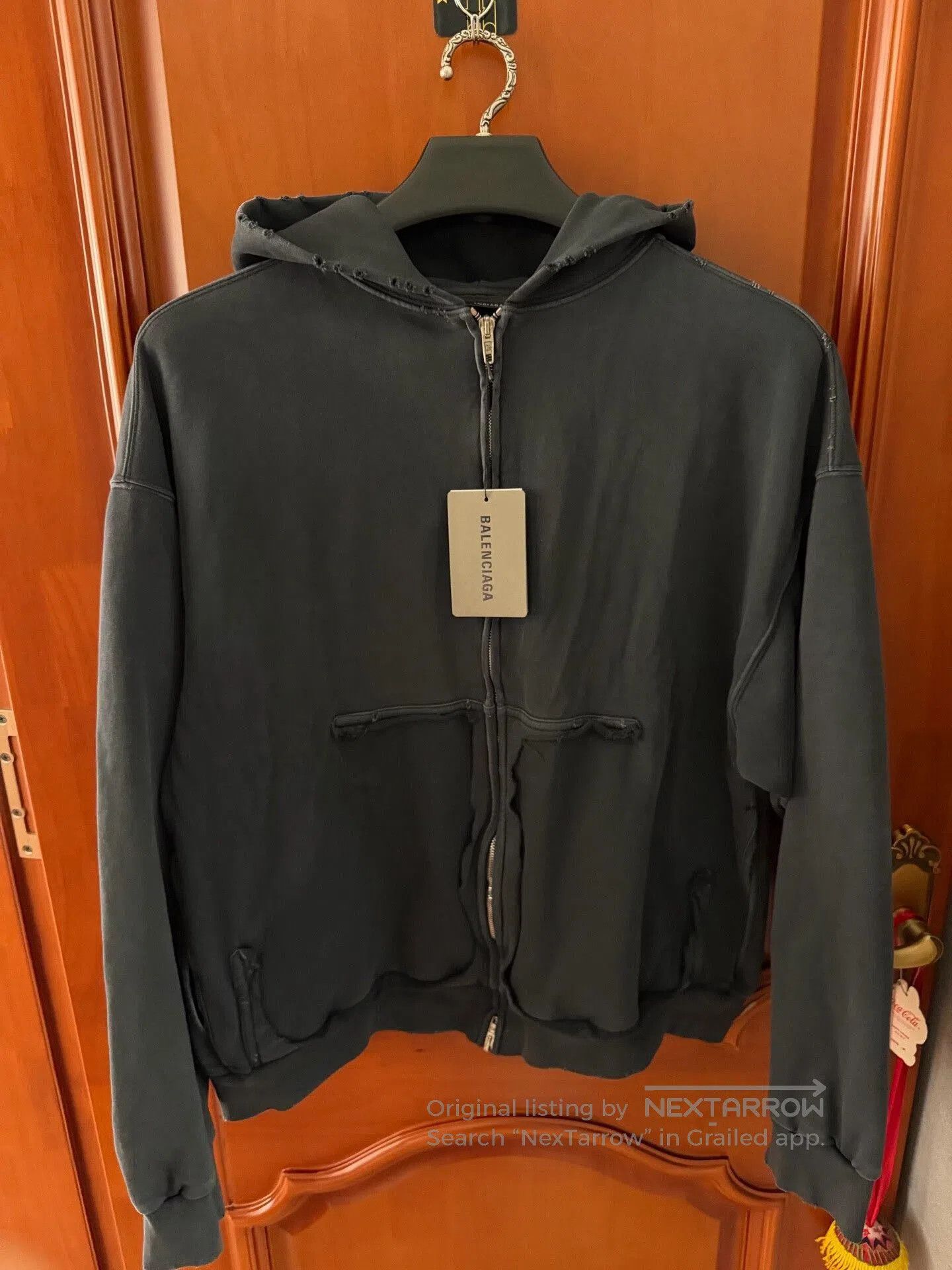Balenciaga balenciaga zip-up hooded sweatshirt XXS. Size XXS / US 00 / IT 34 - 2 Thumbnail