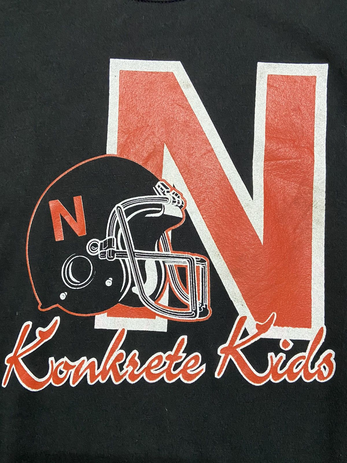 Crown Northampton × Jerzees × Vintage Vintage 90s Northampton Konkrete Kids Sweatshirt Size US XL / EU 56 / 4 - 2 Thumbnail
