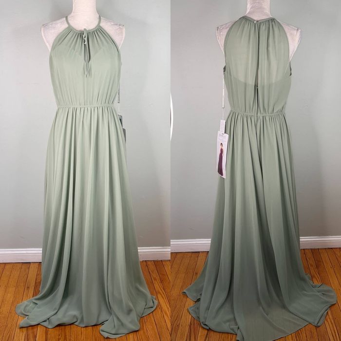 Other Morilee Madeline Gardner Chiffon Dress 10 Moss Green New | Grailed