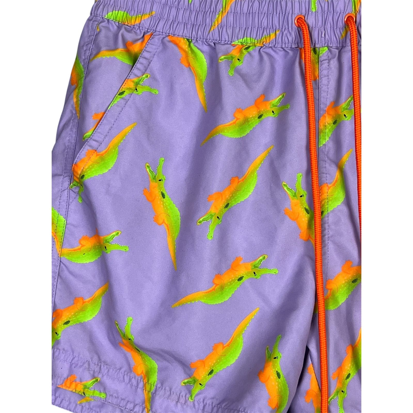 Pacsun PacSun Crocodile Alligator Purple Swim Trunks Vacation M Size US 30 / EU 46 - 3 Thumbnail