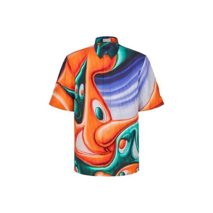 Dior Kenny Scharf Short Sleeve Shirt 0079