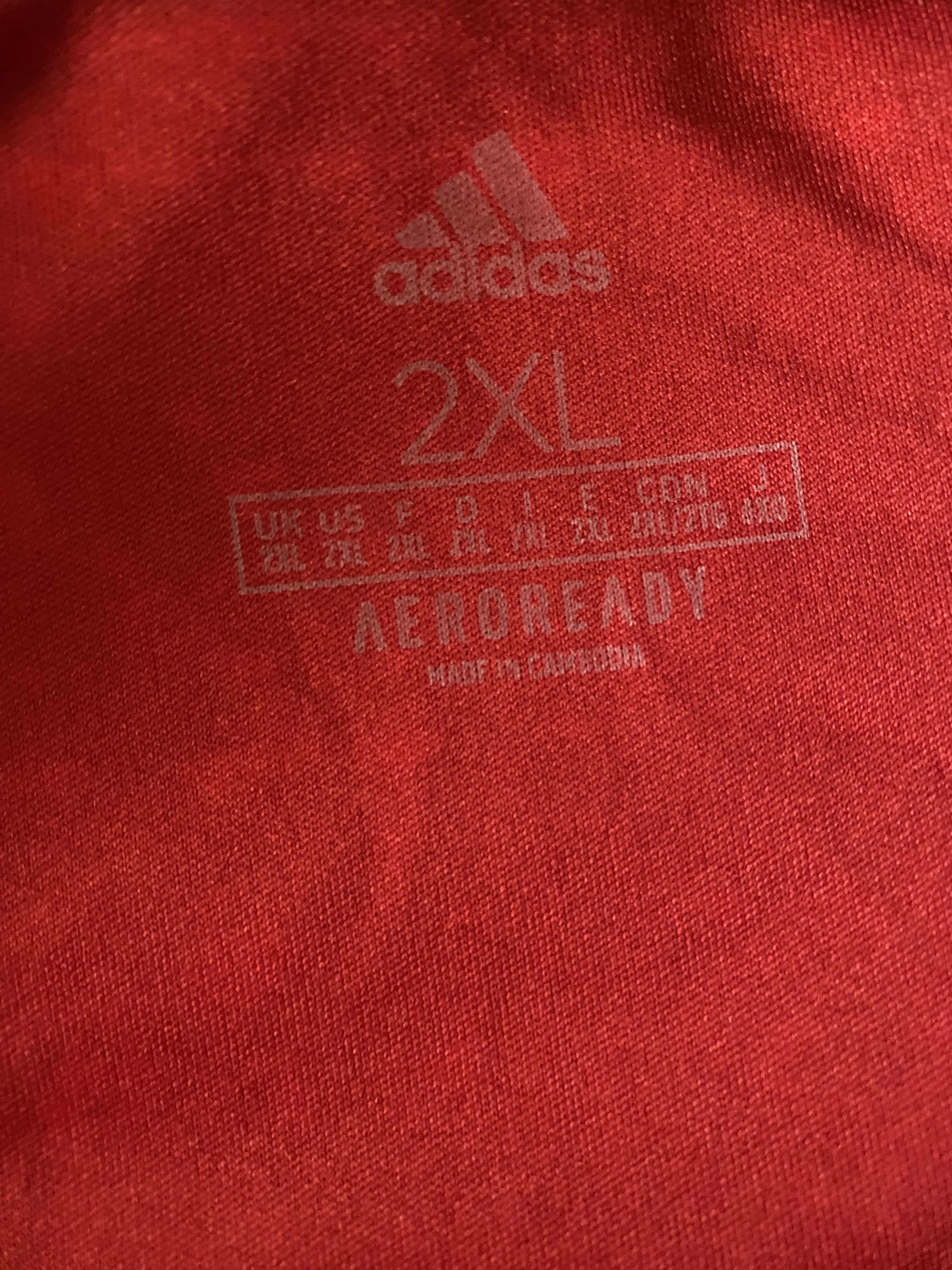 Adidas MANCHESTER UNITED F.C. 2020 -2021 - Adidas - 2XL - UNIQUE Size US XXL / EU 58 / 5 - 8 Thumbnail