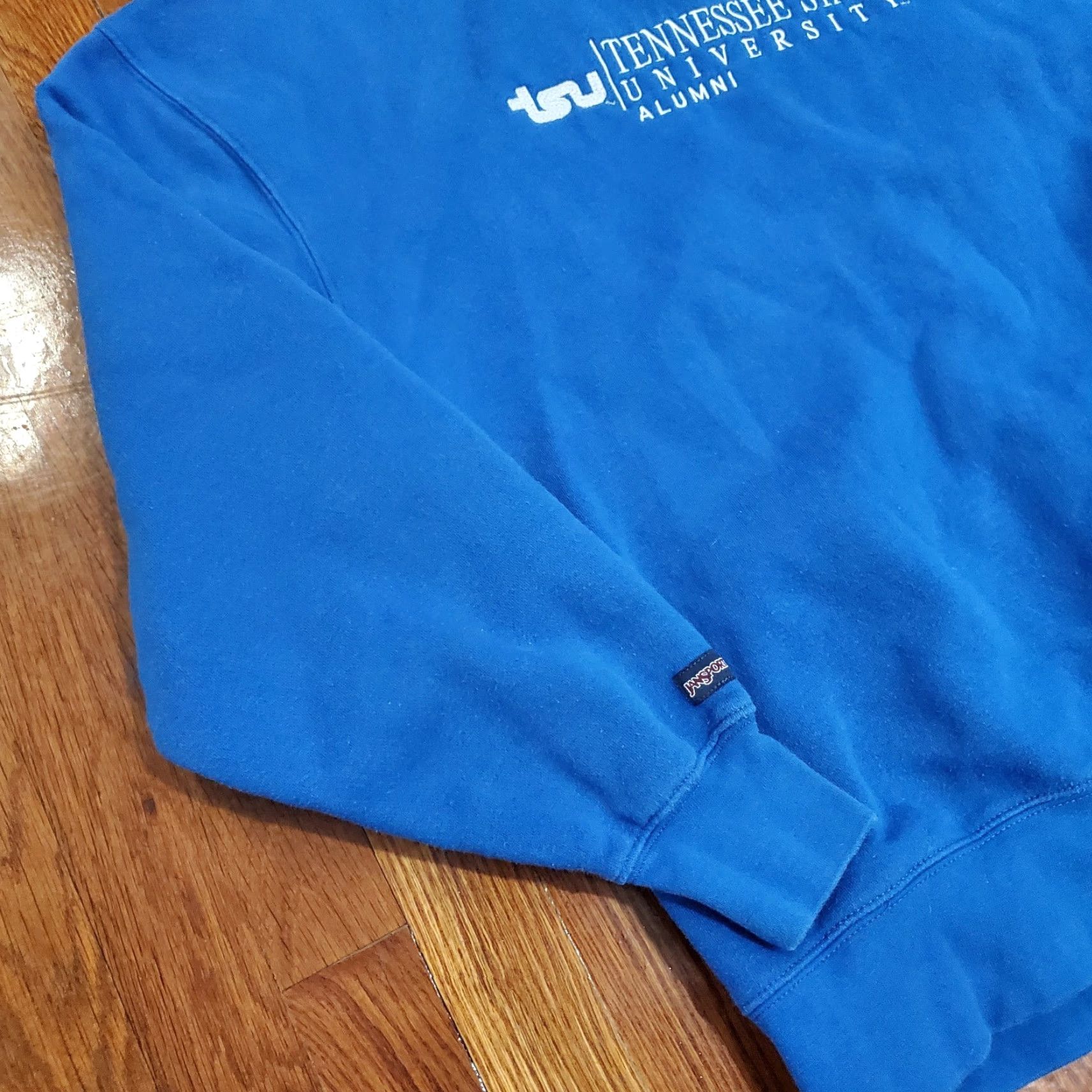 Jansport VINTAGE TSU Sweatshirt Men L Blue Crewneck JanSport Tigers Embroidered University Size US L / EU 52-54 / 3 - 2 Thumbnail