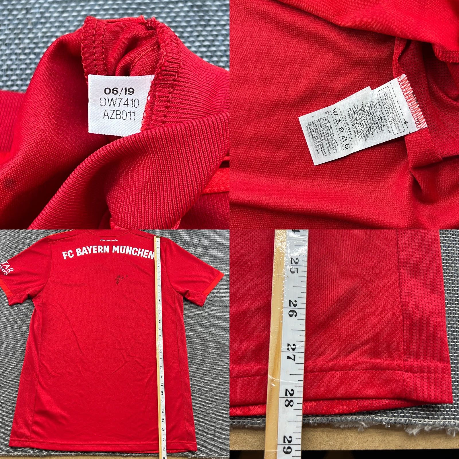 Adidas Bayern Munich 2019 2020 Home Football Jersey Mens Medium Adidas Shirt Red Size US M / EU 48-50 / 2 - 8 Thumbnail