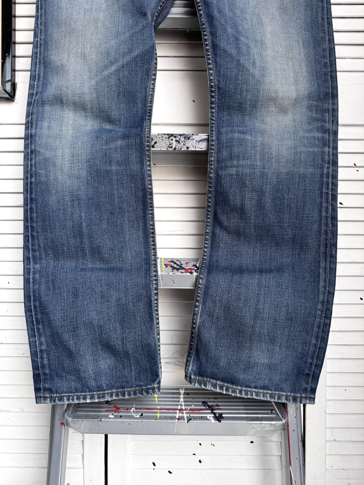 Levi's Vintage Levi’s Western Cowboy Jeans Blue Distressed Denim Size US 36 / EU 52 - 3 Thumbnail