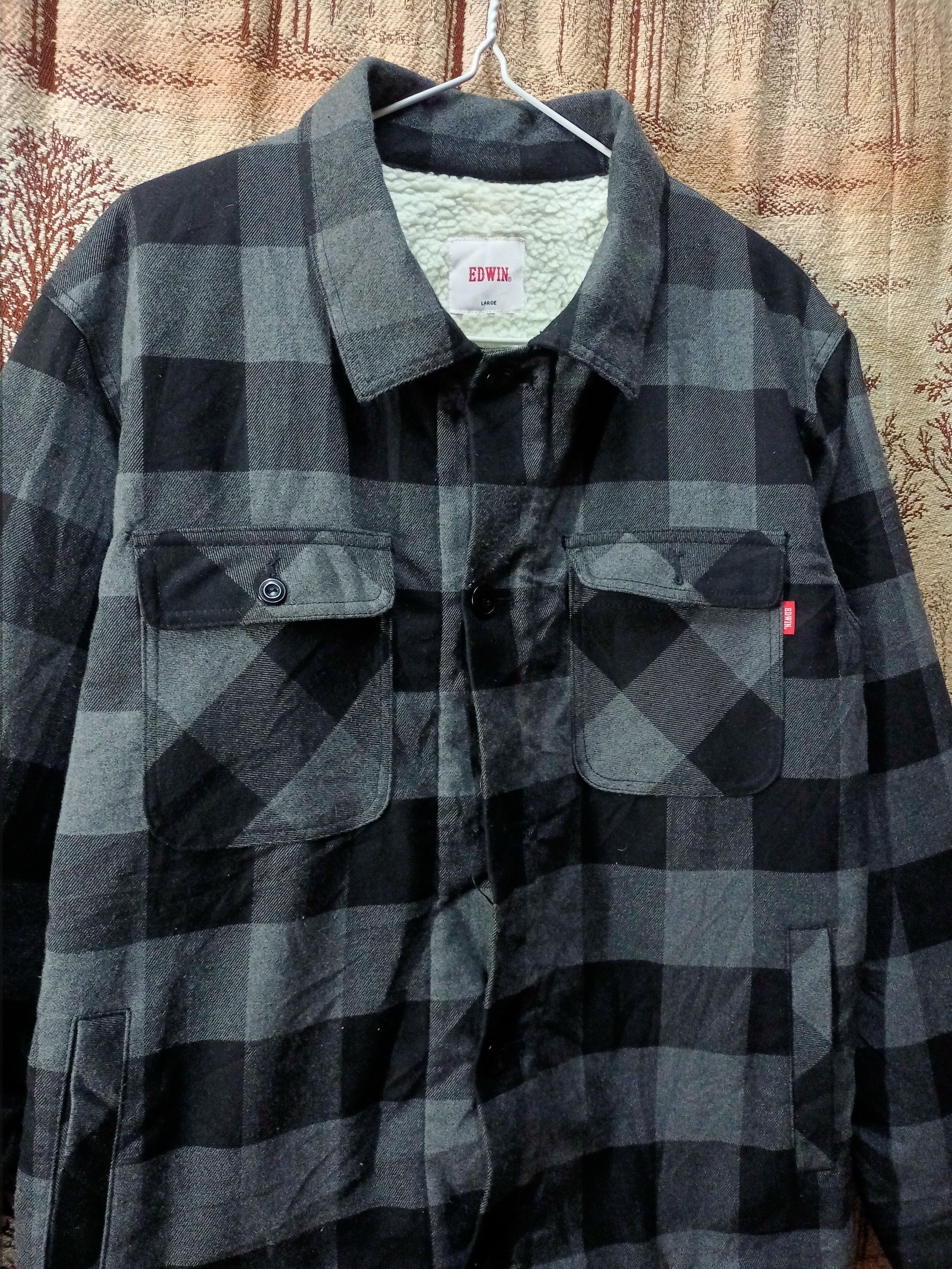 Edwin × Japanese Brand EDWIN FLANEL SHERPA BUTTON SHIRT Size US M / EU 48-50 / 2 - 2 Thumbnail